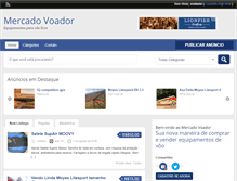 Tablet Screenshot of mercadovoador.com.br